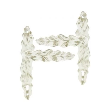 OUVRE&DECO Clenche De Porte Intérieure En Alu Blanc Et Or Sur Plaque Clé L, FEUILLE 3 OUVRE&DECO Clenche De Porte Intérieure En Alu Blanc Et Or Sur Plaque Clé L, FEUILLE