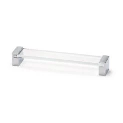 OUVRE&DECO Poignée De Porte Et Tiroir De Meuble De Cuisine Design En Zamak Et Plastique Transparent Entraxe 320 Mm, GLASS