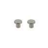 OUVRE&DECO Lot De 2 Boutons De Porte Et Tiroir De Meuble En Zamak Nickel Mat Ø24mm, PASTILLE