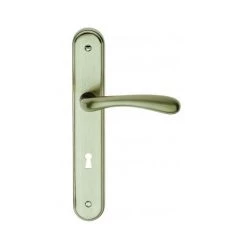 OUVRE&DECO Poignée De Porte En Zamak Nickel Mat Clé L, Alma